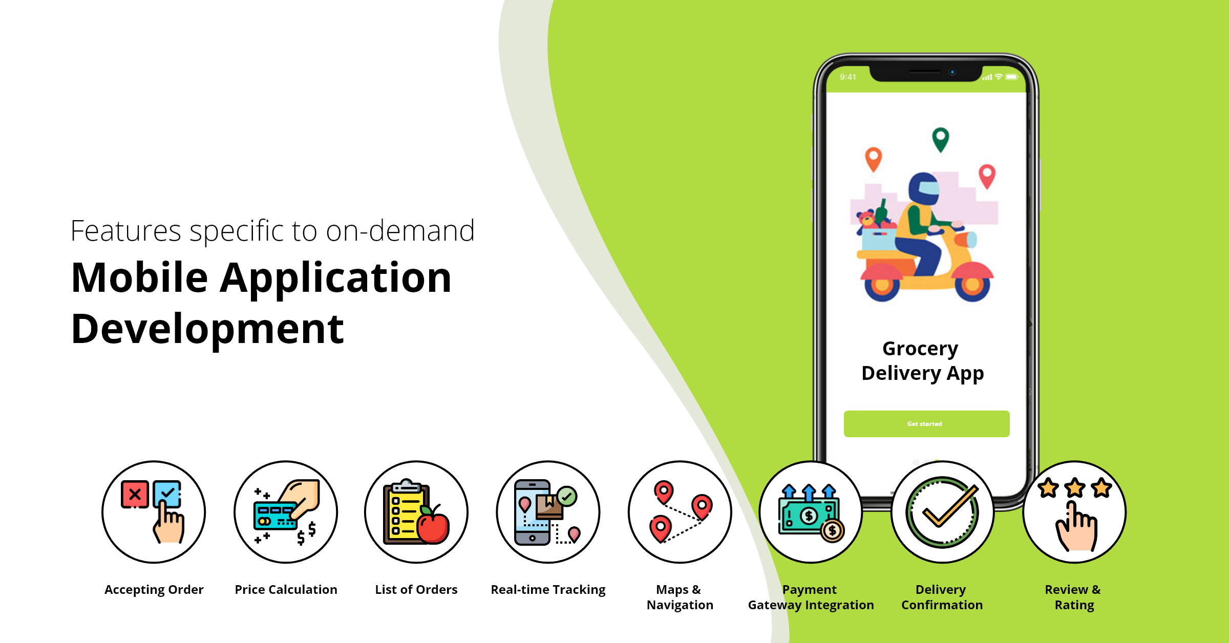 Features specific to on-demand mobile apps development