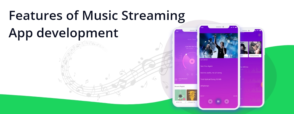 Features of Music Streaming App development