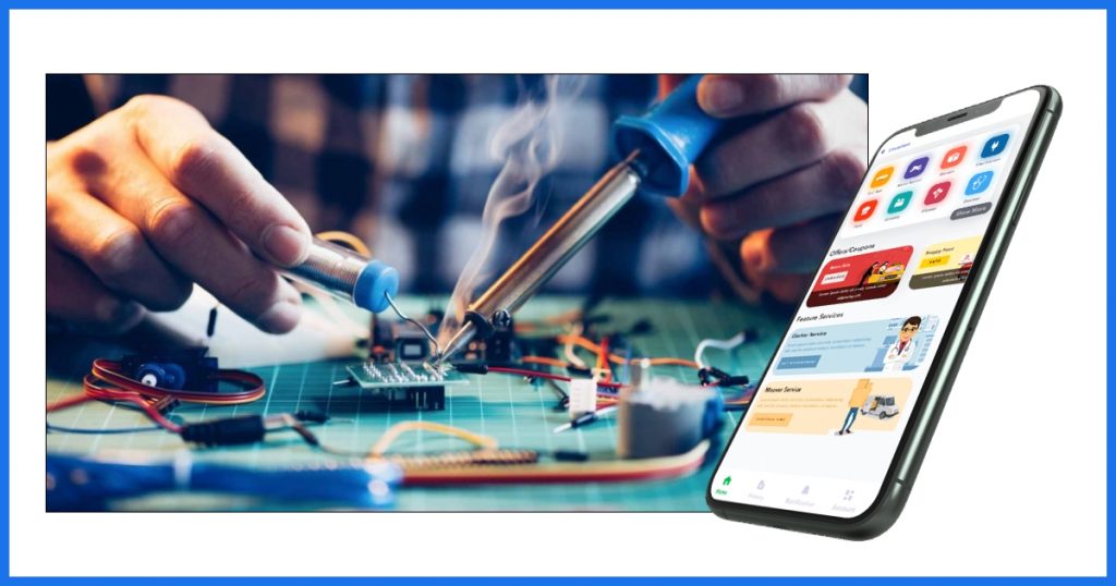 On-Demand Electronics Technician Service App