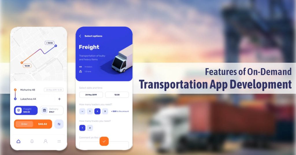 Features of On-Demand Transportation App Development